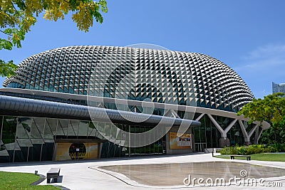 Dome of Esplanade, Theatres on the Bay, Singapore Editorial Stock Photo
